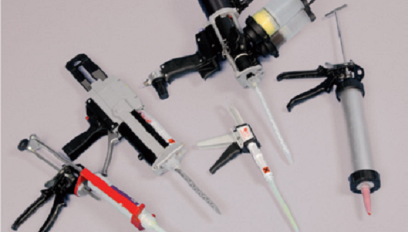 Static adhesive guns