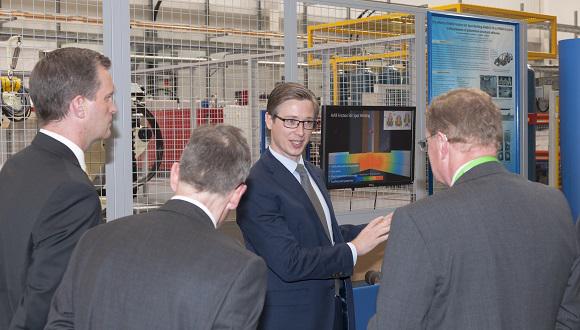 The visitors were given an insight into the various technologies and processes at TWI