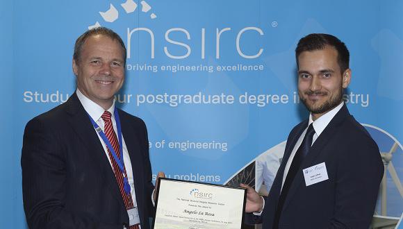 Angelo La Rosa (right) receives his award