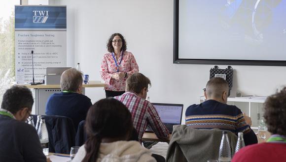 Philippa Moore delivering the Fracture Toughness Testing course