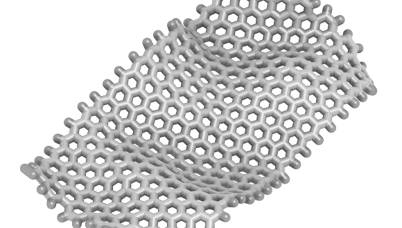 A typical structure of a graphene sheet at a molecular level Graphene 4