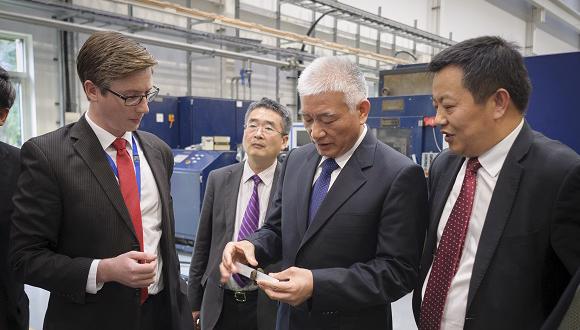 Mr Wang Zhigang on a friction welding tour with Anthony McAndrew and Steve Shi