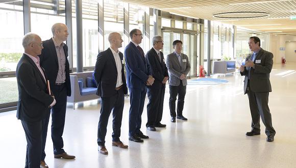 The visitors were taken on a tour of TWI