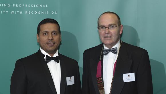 Tariq Al Ghamdi (left) with Welding Institute President, Dave Holmes