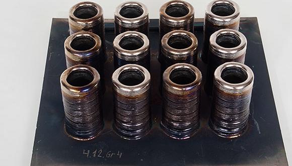 Set of printed cylinders
