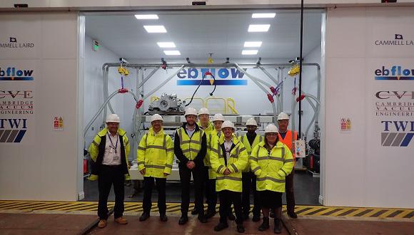 Project team after CVE final commissioning of EBFlow machine at Cammell Laird