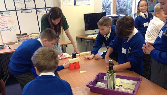 Welding with chocolate at Great Sampford Primary School
