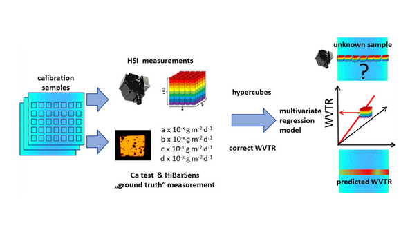 Figure 7. Approach for the prediction of WVTR of barrier films by HIS