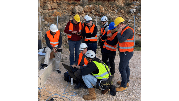 Figure 2. SheaRIOS project partners reviewing the inspection results