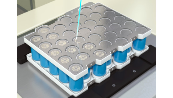 Figure 2. Busbar battery welding