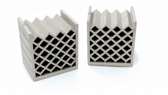 Figure 1. Additively manufactured air-to-oil aerospace heat exchangers