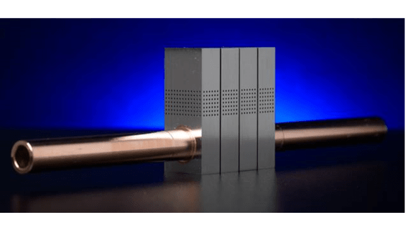 Figure 2. Image of an assembled layered armour limiter demonstrator