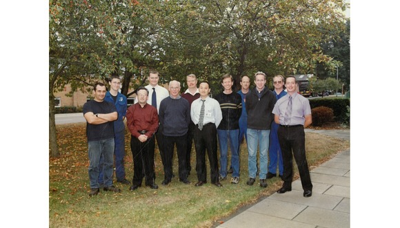 Figure 2. Naoki with colleagues at TWI in the early 2000s