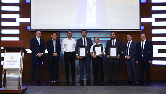 ISO Certificates accepted by Regional Managers of TWI MENA, with TWI CEO,  TWI Director, and BSI Representatives
(L-R: lias Karampoikis, Tat-Hean, Aamir Khalid, Rana Adnan, Ali Elkordi, Sajid Hanif, Yaser Herzallah , Vladimir Cherny)