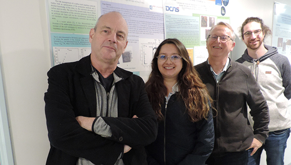 From left: Philippe Refait, Adriana Castro Vargas, Marc Jeannin, Malo Duportal. Photo: Adriana Castro Vargas/NSIRC