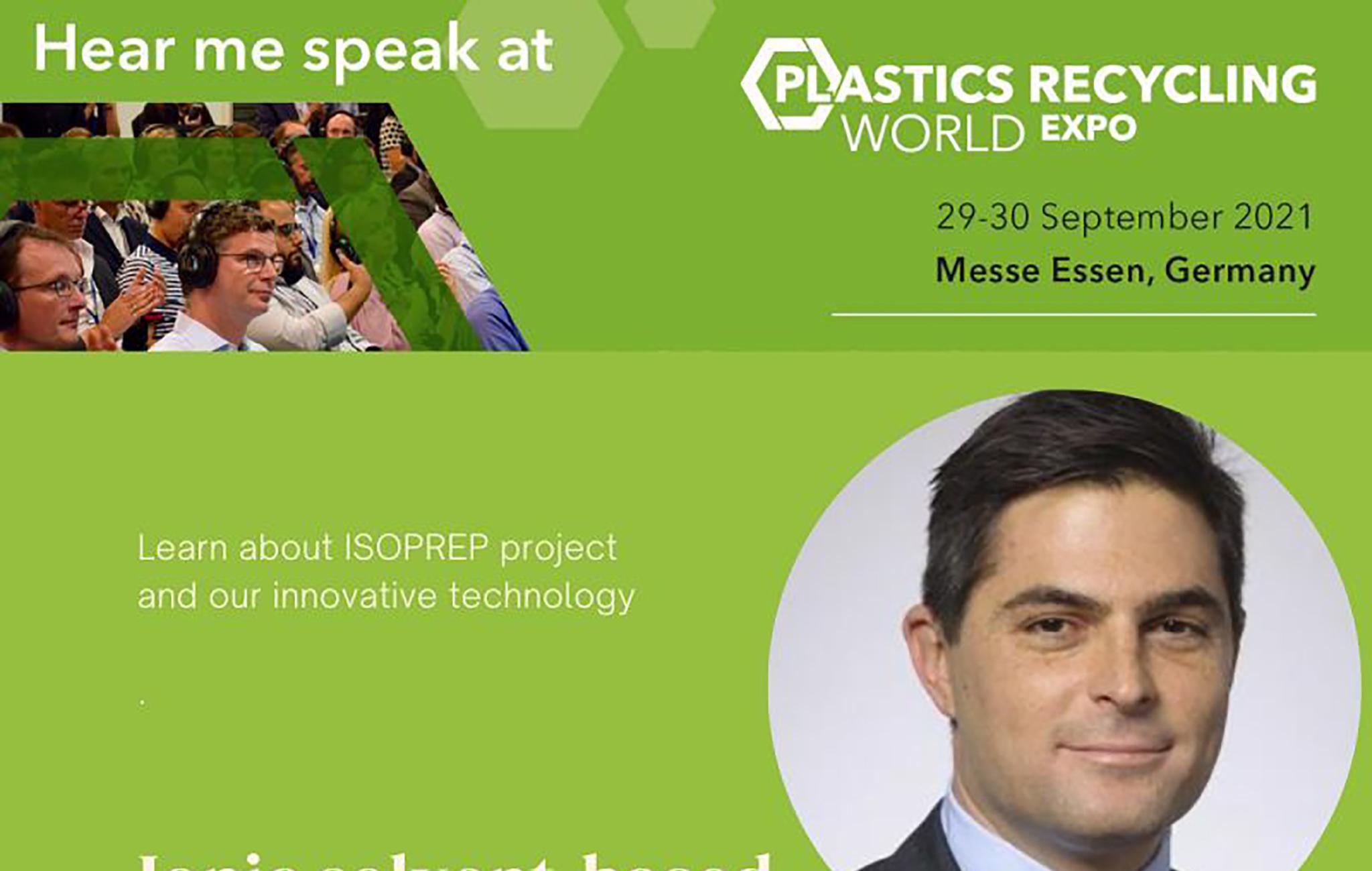 Plastic Recycling World Expo 2021 ISOPREP