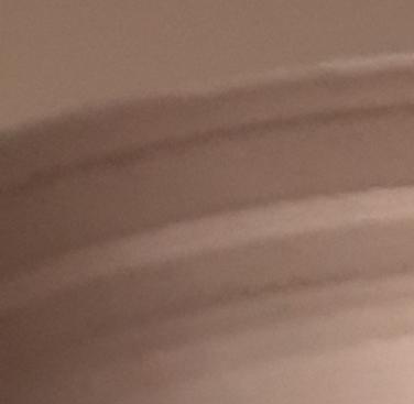 The finished vase modelled on the facial profile of Alfred Hitchcock