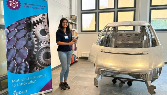  Arunima at TU Delft. Photo: Arunima Nair