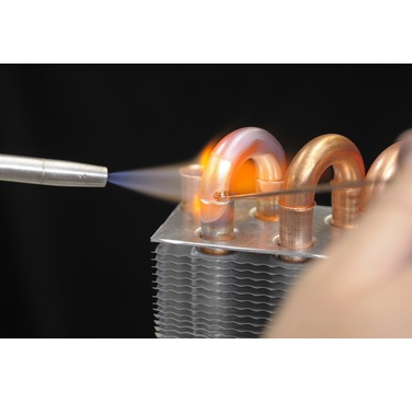 Example of the flame brazing process.