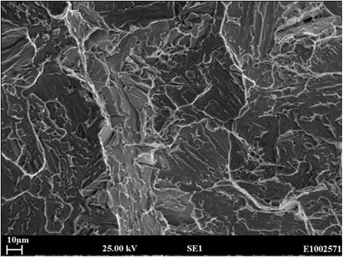 4c) Weld A (2ppm hydrogen), liquid nitrogen fracture 