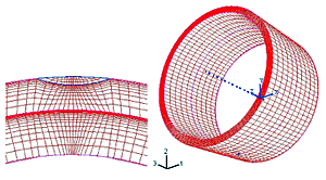 Fig.2. Geometry and crack details for the finite element model