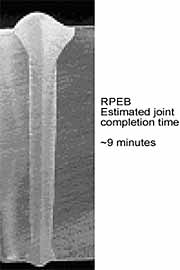 a) Reduced pressure EB fusion zone