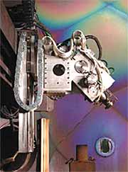 Fig.17. In-chamber differentially pumped Reduced Pressure gun column in 150m 3 chamber 