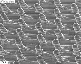 Fig.15. A typical Surfi-Sculpt treatment for 'Comeld' composite bonding, in Ti 6Al 4V 