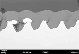 Fig.22. Alumina coated titanium, prepared using Surfi-Sculpt 