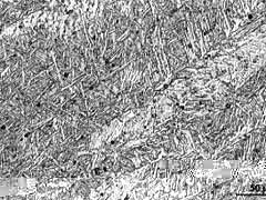 Fig.10. Microstructure of Nd:YAG laser-MAG hybrid weld metal in AH36