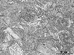 Fig.11. Microstructure of Nd:YAG laser-MAG hybrid weld HAZ in AH36