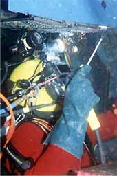 Welder making a Manual Metal Arc (MMA) weld underwater