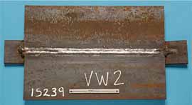 Appearance of the surface of an underwater weld