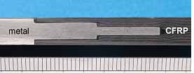 Fig.8. Control joint between titanium and CFRP (Joint 2 in Table 1) 