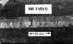 a) General appearance of root pass