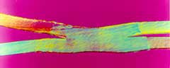 Fig. 1. CO 2 laser welded polyethylene, joined at 100m/min