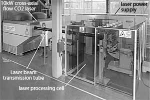 Fig. 4. A 10kW cross-axial flow CO2 laser source used at TWI in the early 1980s