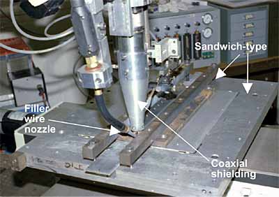 Fig. 2. Set-up for welding trials