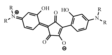 Fig.4. Example of croconium dye [ λ max ca. 820nm; ε max = ca. 200,000 l.mol -1 .cm -1 ]