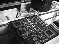 Fig.6. Inside the thermography prototype chamber after the PCB has arrived 