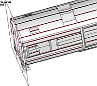 Fig.9. Simulation of full-vehicle impact with improved joint design