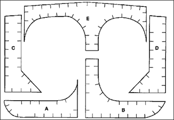 Fig.3. Block erection sequence (Section A to E)