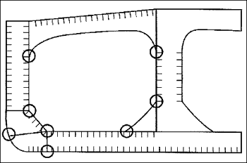 Fig.4. Magnetic particle inspection of critical toe areas