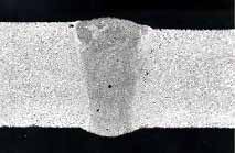  Fig.1. Cross-sections of laser welds in alloy AZ91 a) CO 2, 3kW, 3 m/min;