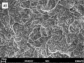 a) Quasi-cleavage in the HAZ of a joint given a PWHT of 2h at 1250F