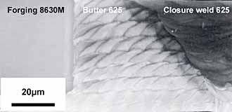 Fig. 2. Commercially produced subsea dissimilar weld