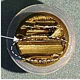 Fig.9. Fracture surface of tensile creep test specimen containing a void 