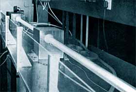 Fig.1. An early commercial version of the SERL slow flow laser, manufactured by Ferranti