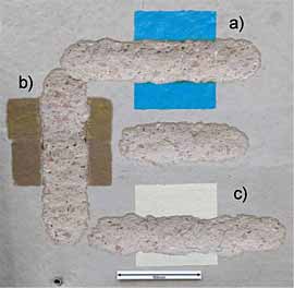 Fig. 8. The effects of laser scabbling over treated concrete