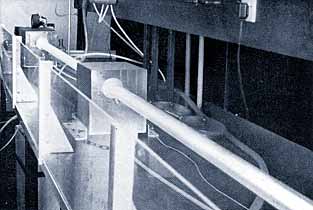 Fig.1. An early commercial version of the SERL slow flow laser, manufactured by Ferranti